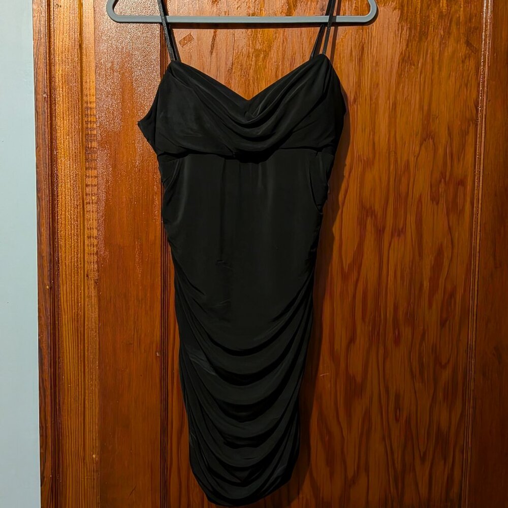 Black mini dress